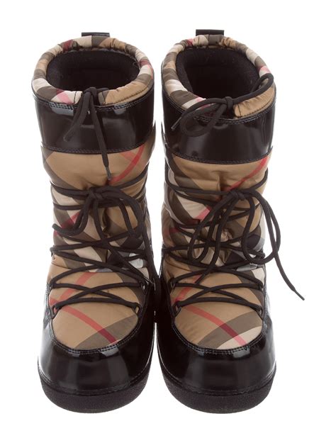 burberry winter snow boots|burberry leather boots.